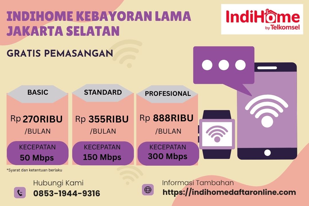 Indihome Kebayoran Lama Jakarta Selatan