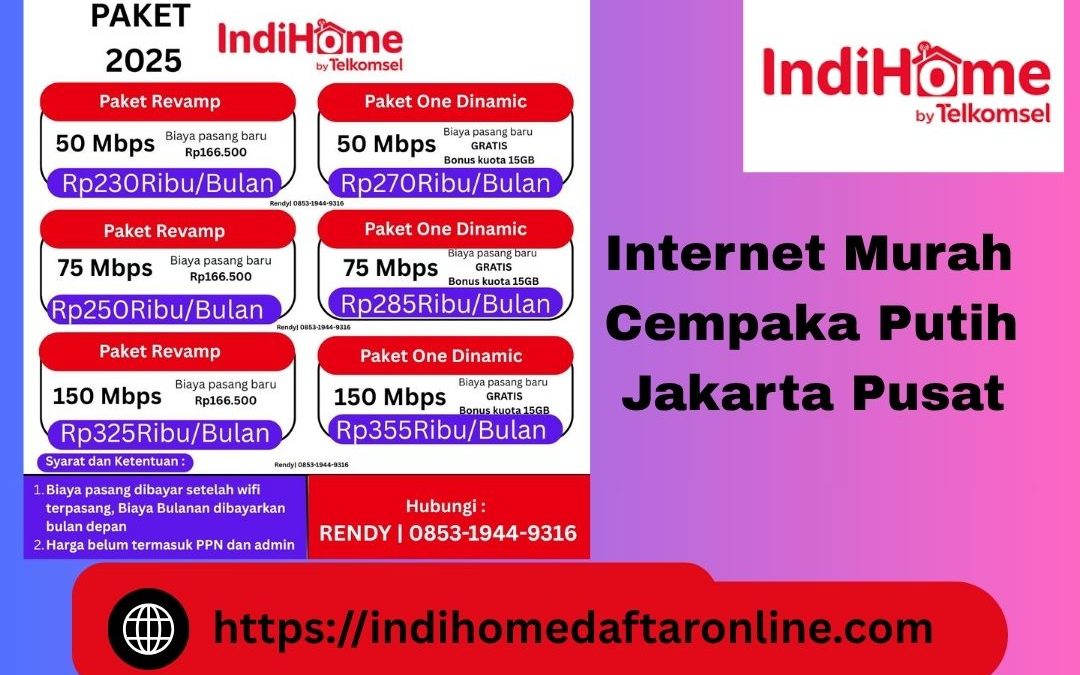Internet Murah Cempaka Putih Jakarta Pusat