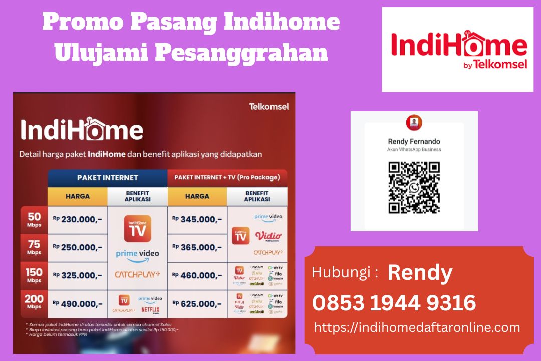 Promo Pasang Indihome Ulujami Pesanggrahan
