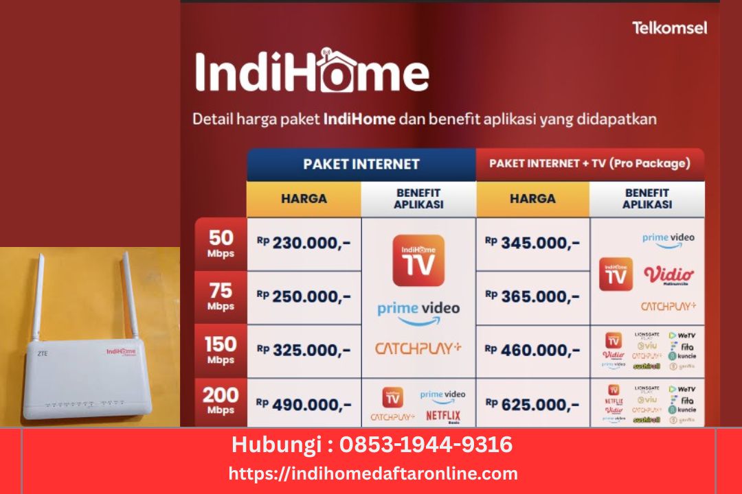 Berapakah Harga Paket Indihome