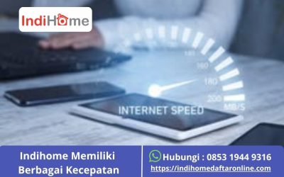 IndiHome memiliki berbagai pilihan kecepatan internet
