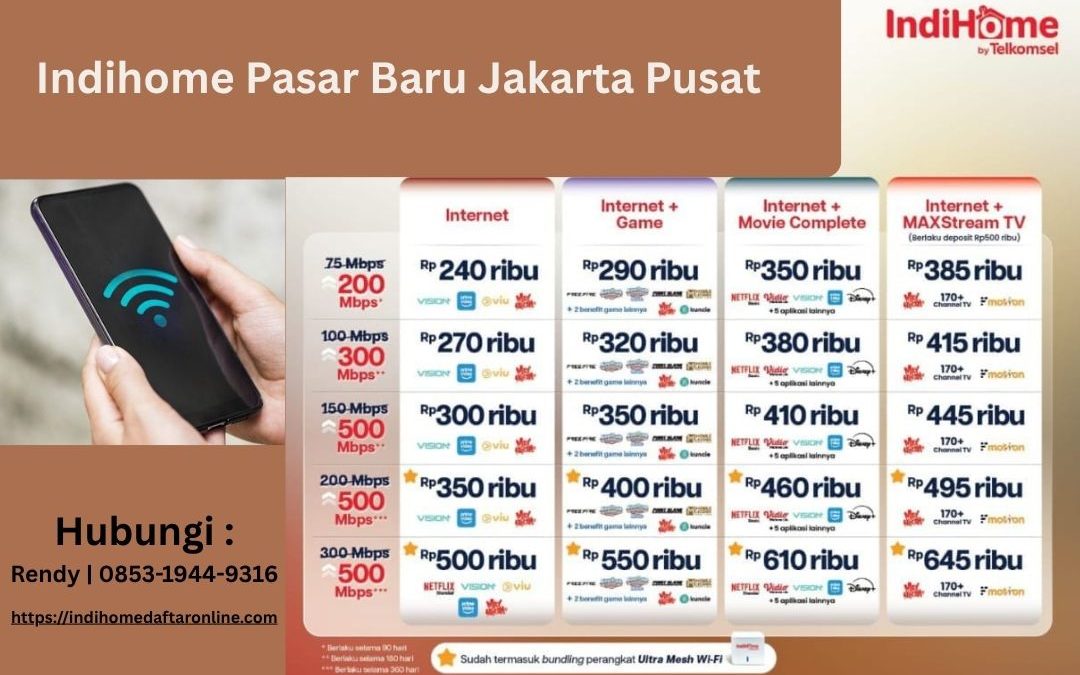 Indihome Pasar Baru Jakarta Pusat